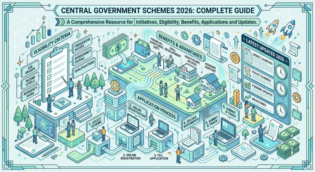 Central Government Schemes 2026: Complete Guide to Government Schemes, Eligibility, Benefits, Application Process and Latest Updates