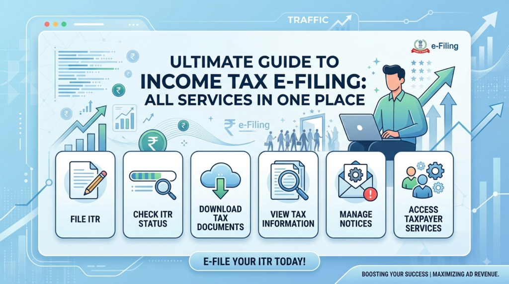 Guide to Income Tax e-Filing: How to File ITR, Track Refunds, and Handle Notices Like a Pro
