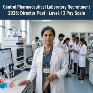 Central Drug Testing Laboratory Director Recruitment 2026 Level 13 Pay Scale desk4info
