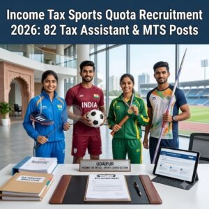 Income Tax Sports Quota Recruitment 2026 Tax Assistant MTS 82 Posts West Bengal desk4info