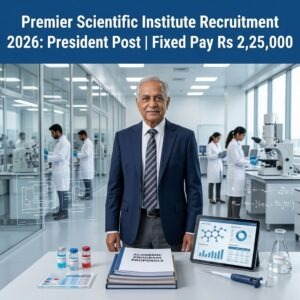 Scientific Research Institute President Recruitment 2026 Fixed Pay 225000 desk4info