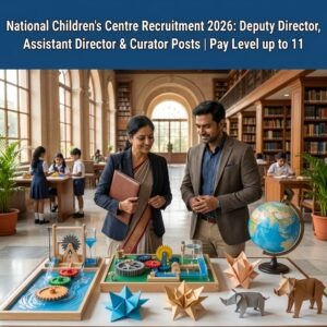 National Bal Bhavan Recruitment 2026 Deputy Director Assistant Director Curator Posts desk4info