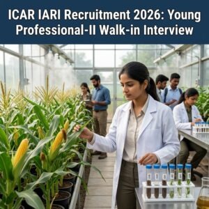 ICAR IARI Jharkhand Recruitment 2026 Young Professional II Walk in Interview desk4info