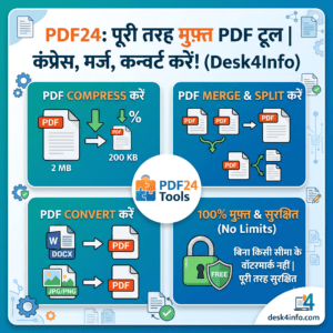 PDF24 Tools क्या है? बिना किसी लिमिट के PDF एडिट, मर्ज और कंप्रेस करने का पूरा तरीका