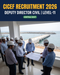 CICEF Bengaluru Deputy Director Civil Engineering Recruitment Card