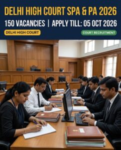 Delhi High Court SPA and PA Recruitment 2026 Application Grid Card