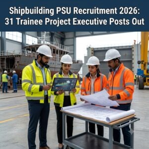 Shipyard PSU Recruitment 2026 Trainee Project Executive 31 Posts desk4info