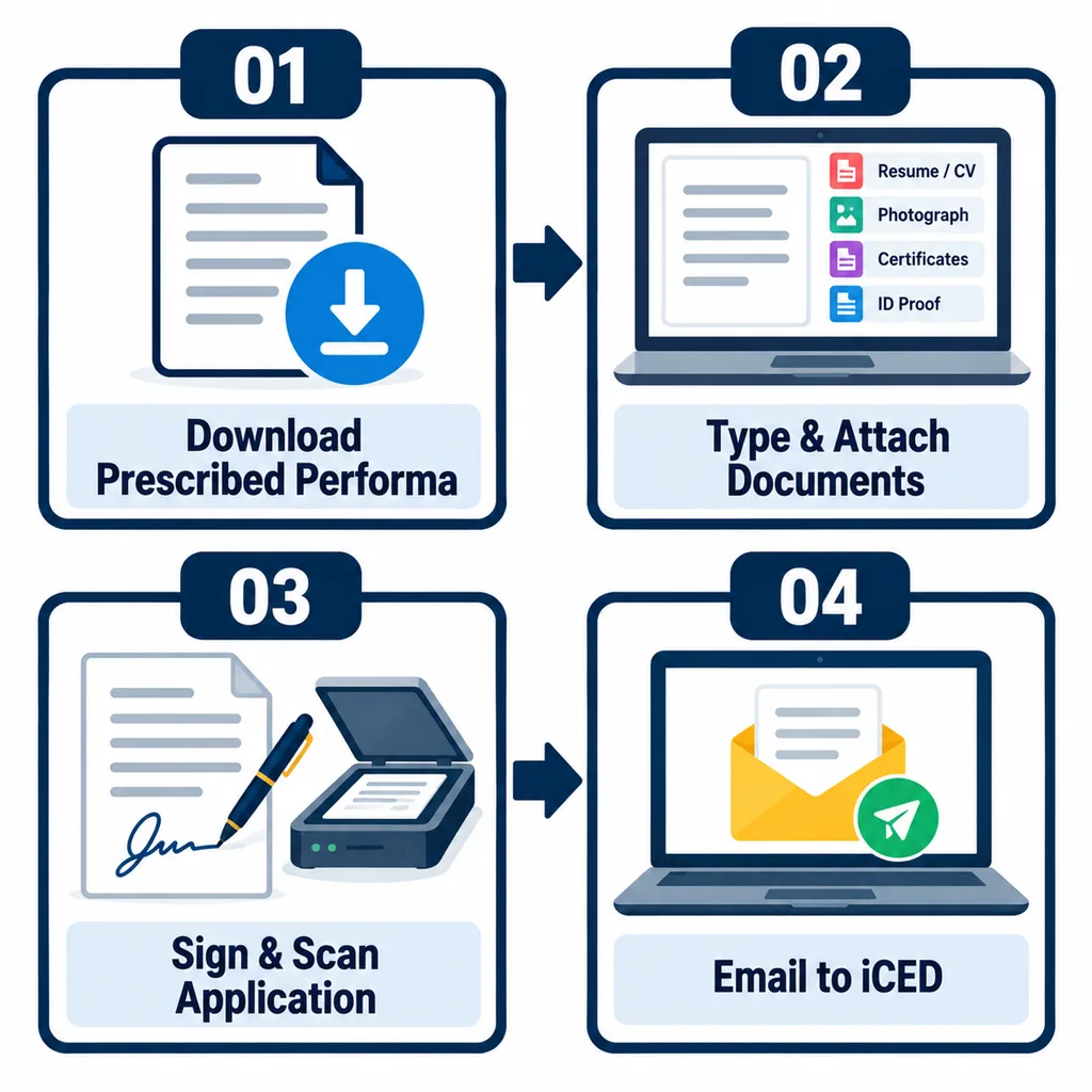iCED Internship 2024 application process