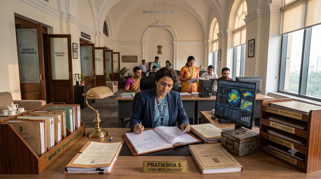 Ministry of Earth Sciences IMD administrative office setup for deputation scrutiny