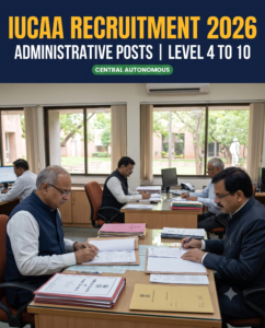 IUCAA Pune Administrative Posts Recruitment 2026 Grid Card