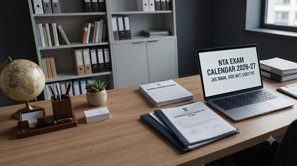 NTA Official Examination Calendar Notification Featured Banner