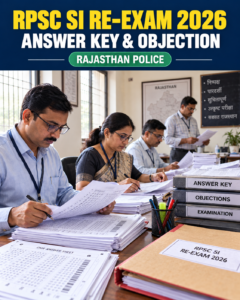 RPSC SI Re Exam 2026 Paper I and Paper II Model Answer Key