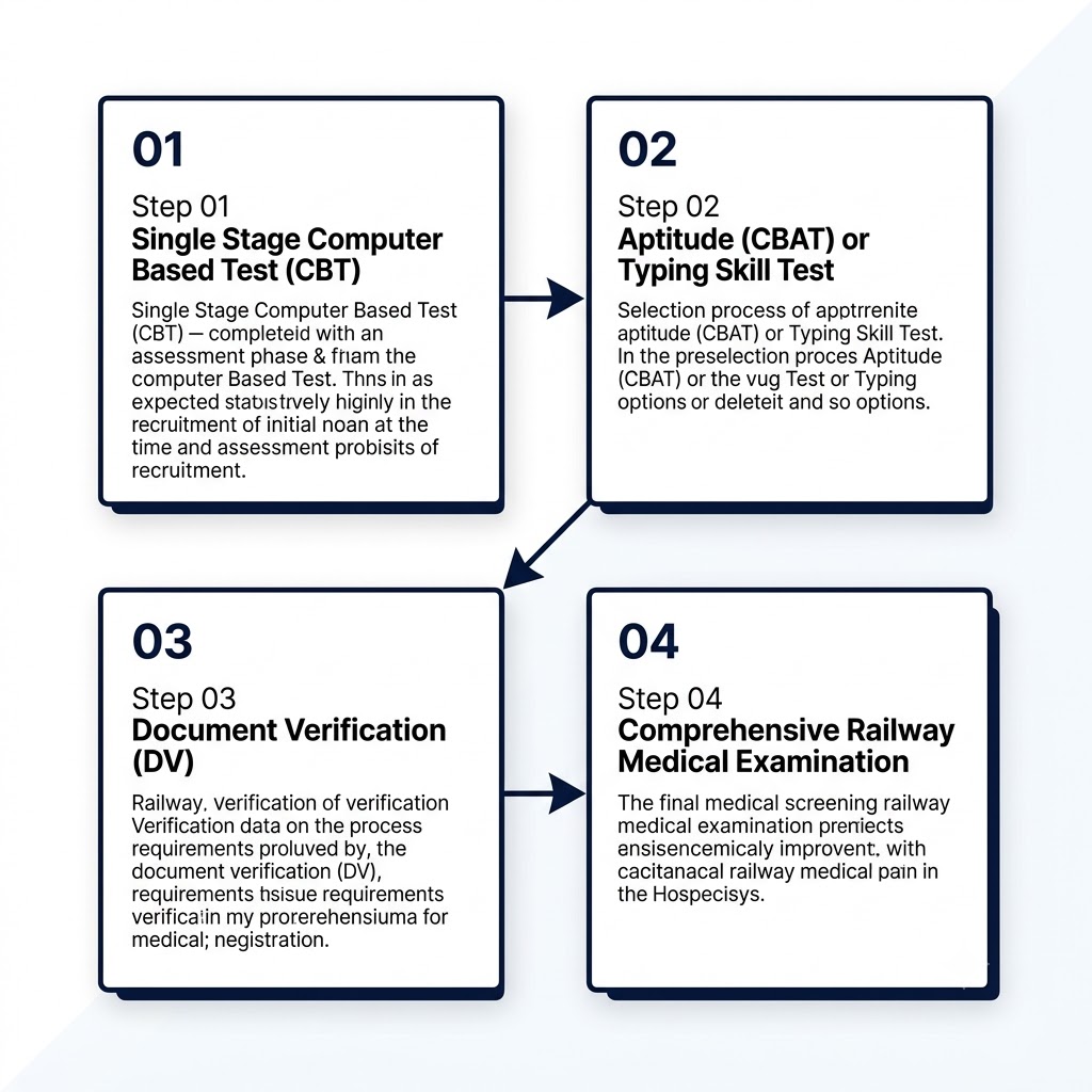 RRC ECR GDCE Recruitment Selection Process Flowchart Diagram