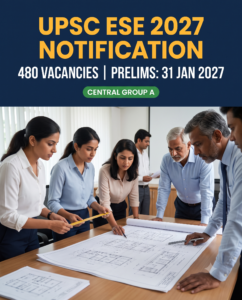 UPSC Engineering Services Examination ESE 2027 Grid Card